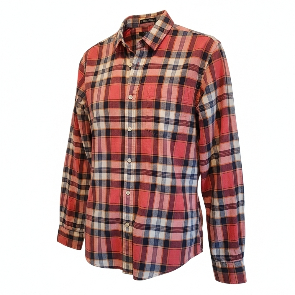 21Men American Brand SZ LG Button Up Shirt Tartan Print